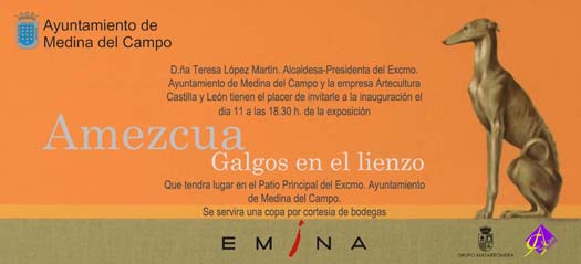 Invitación exposición galgos